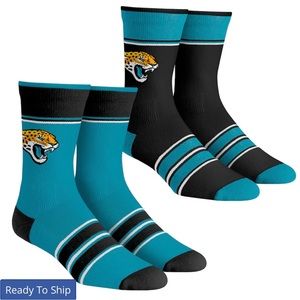 NFL Jacksonville Jaguars Superfan 2 Pack Crew Sock Youth